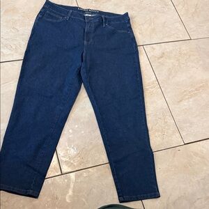 Laura Scott Women's Dark Blue Straight Leg Jeans